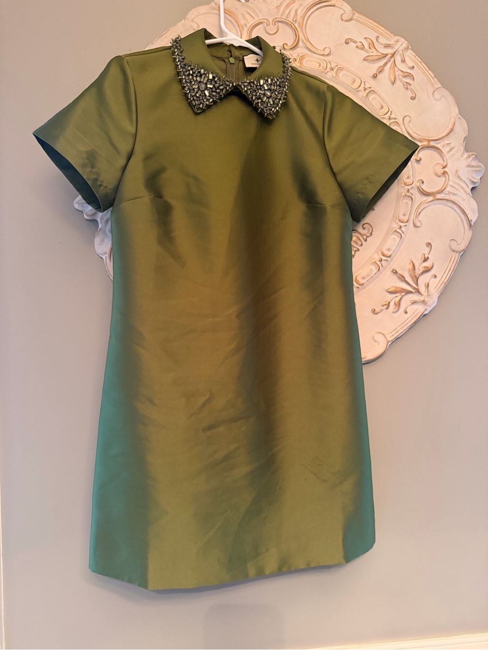 Tuckernuck Green Embellished Aurelie Shift Dress